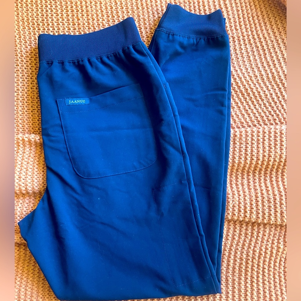 Jaanuu Scrub Bottoms - Joggers, Navy, size S